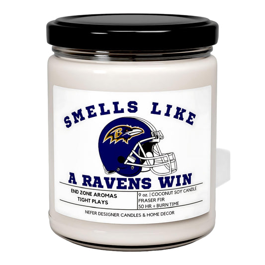 smells like a baltimore ravens candle 