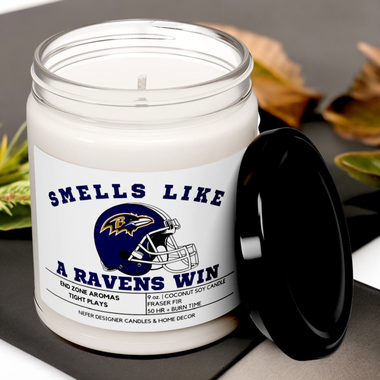 smells like a baltimore ravens candle 