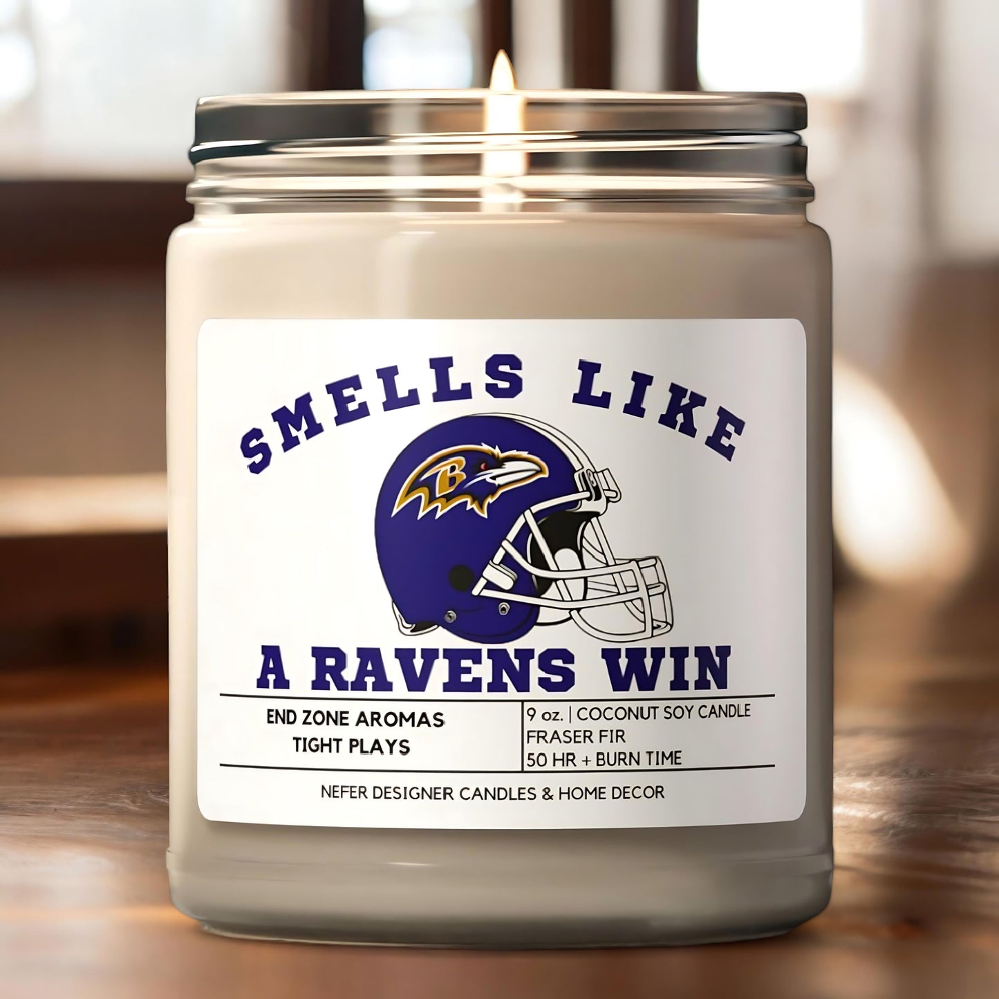 smells like a baltimore ravens candle 