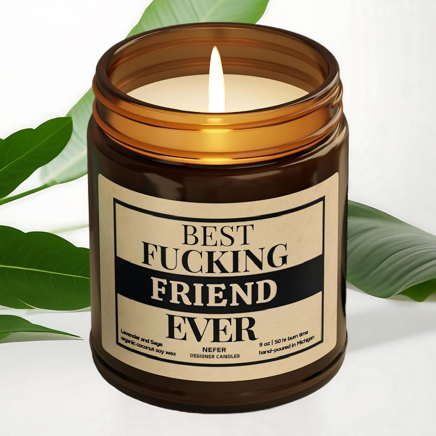 best fucking friend forever candle 