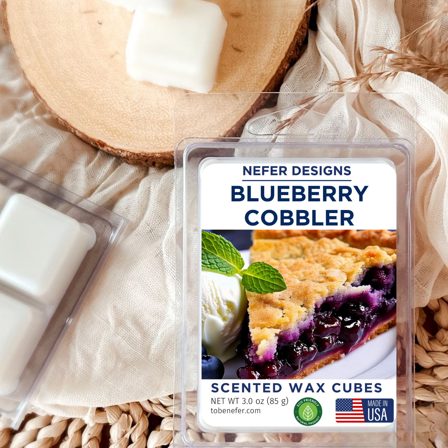 Blueberry Cobbler Wax Melts | Organic & Boldly Scented