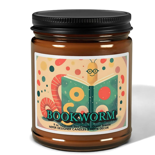 Bookworm Scented Literary Escape Candle | Bookish Gift for Readers