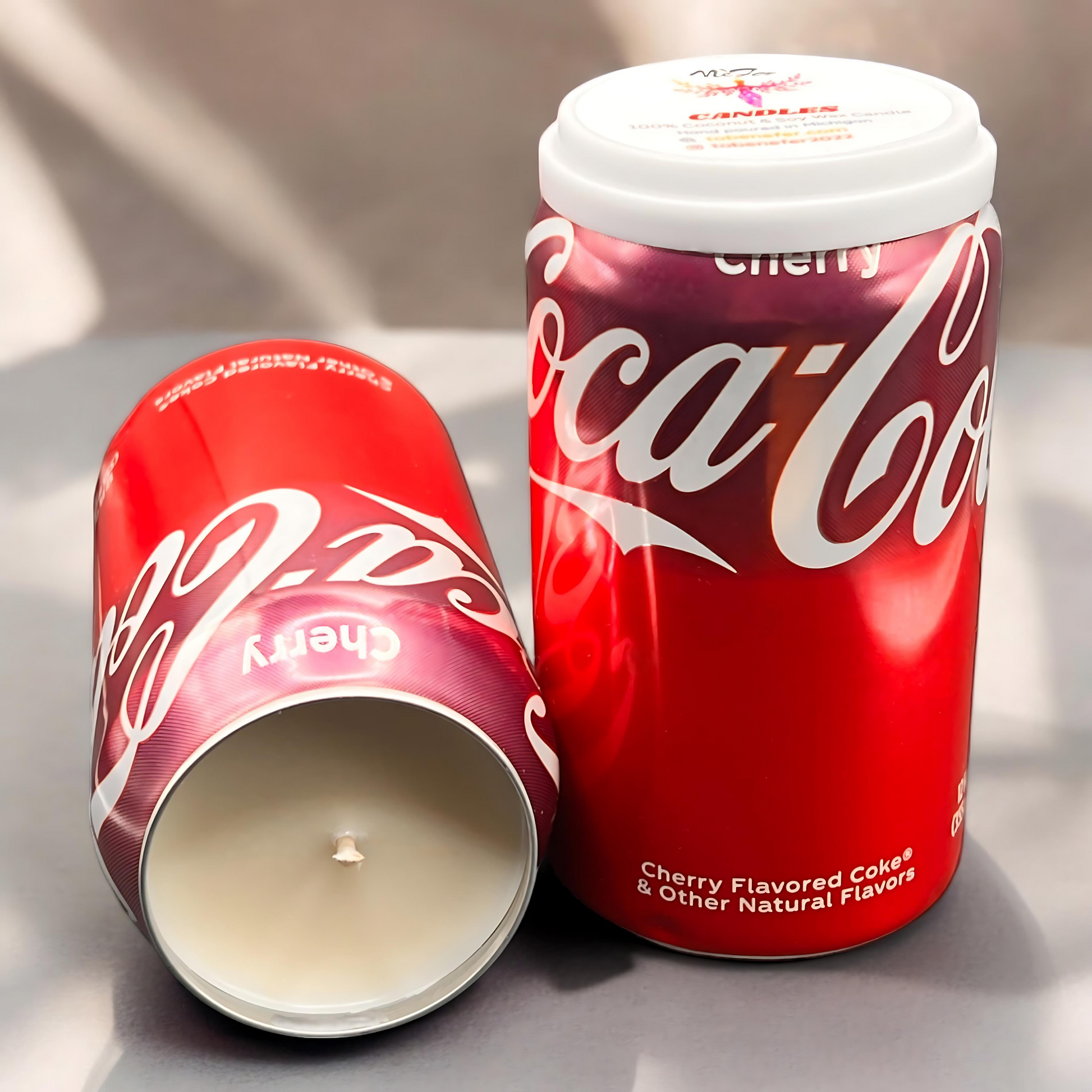 Cherry Coke Coca Cola Can Candle