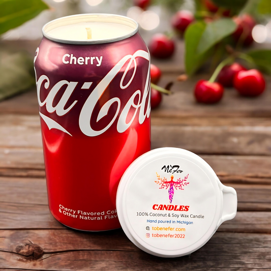 Cherry Coke Coca Cola Can Candle