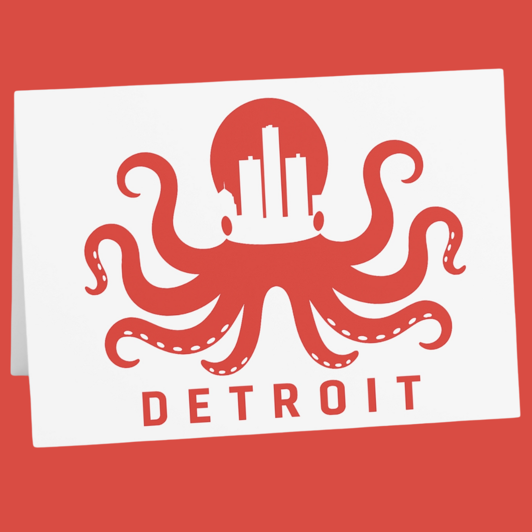 Detroit Skyline and Hockey | Everyday & Just Because Card