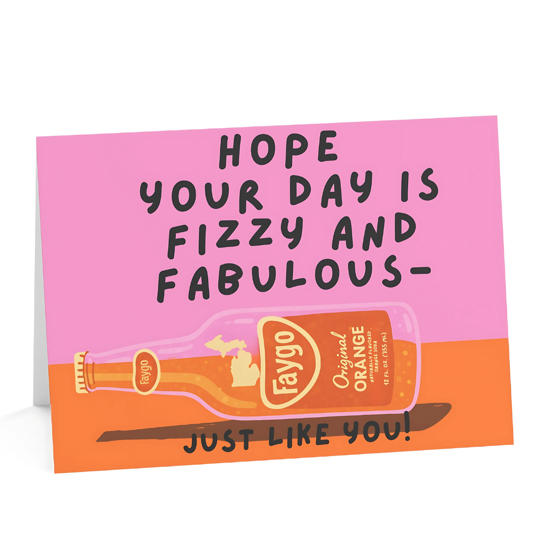 Faygo Orange Pop - Michigan Legacy | Birthday Card