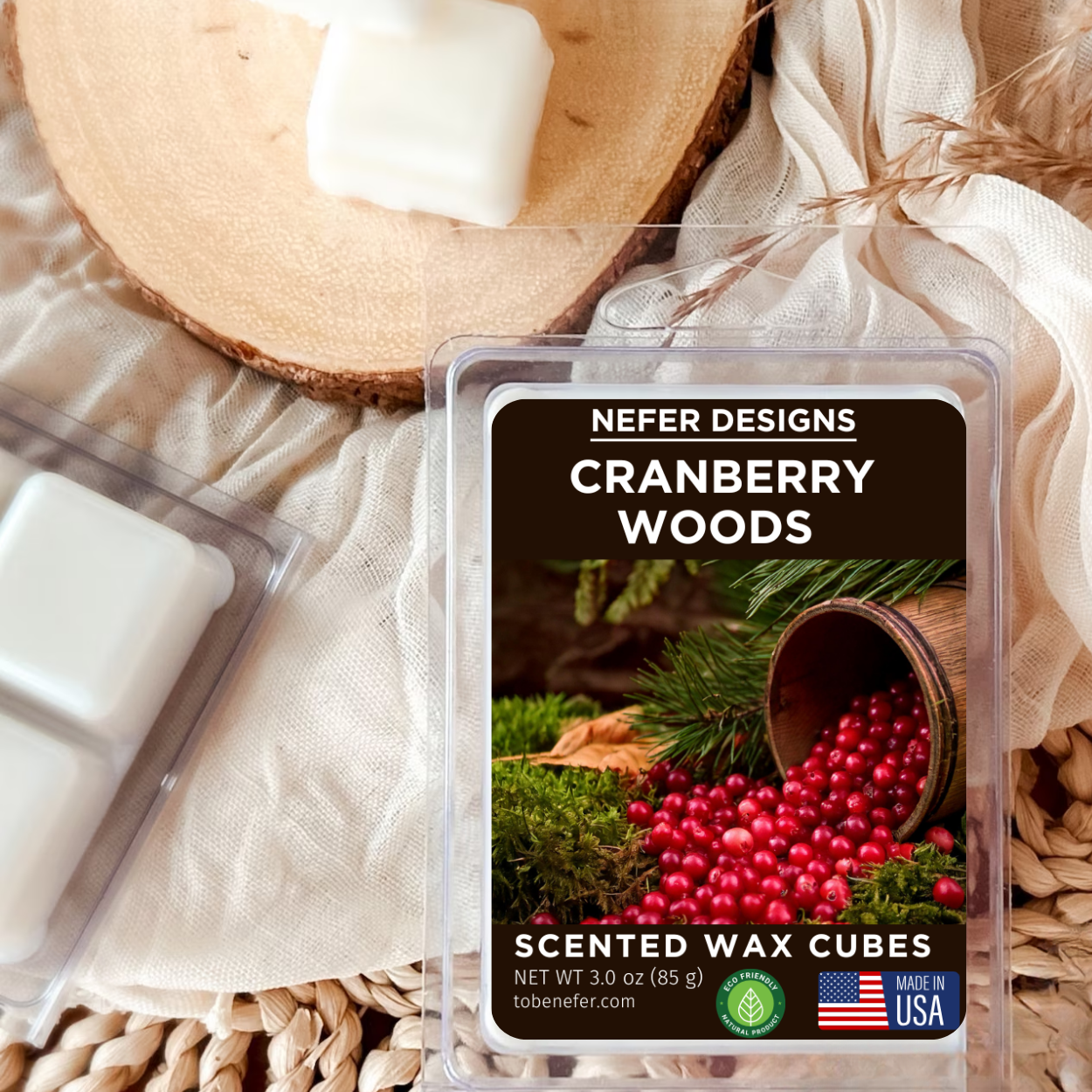 Cranberry Wax Melts | Organic & Boldly Scented