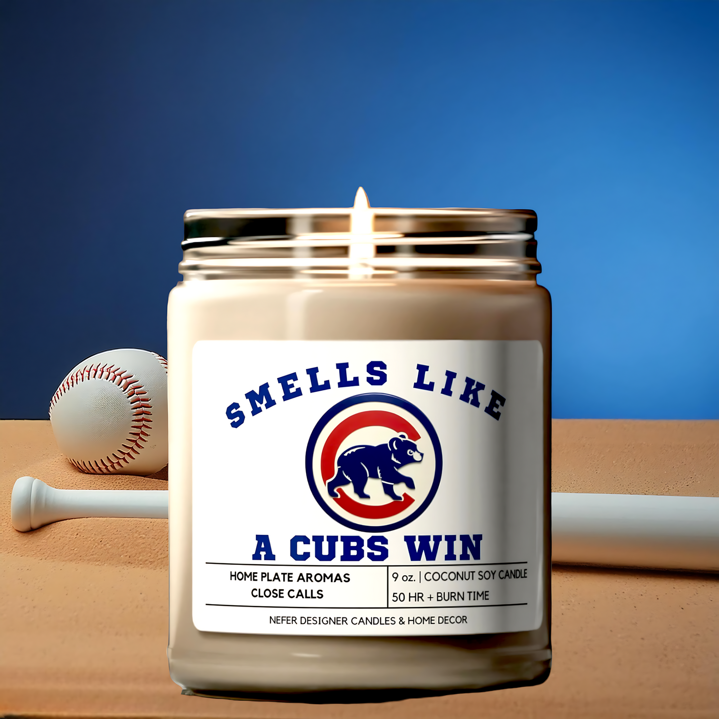 Smells Like a Chicago Cubs Win - Chicago Lucky Game Day Candle