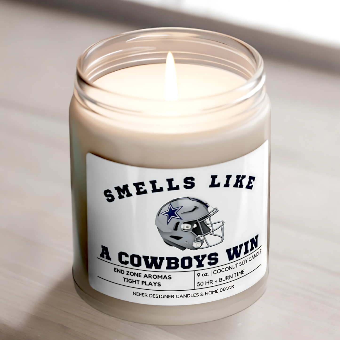 Smells Like a Dallas Cowboys Win - Dallas Lucky Game Day Candle