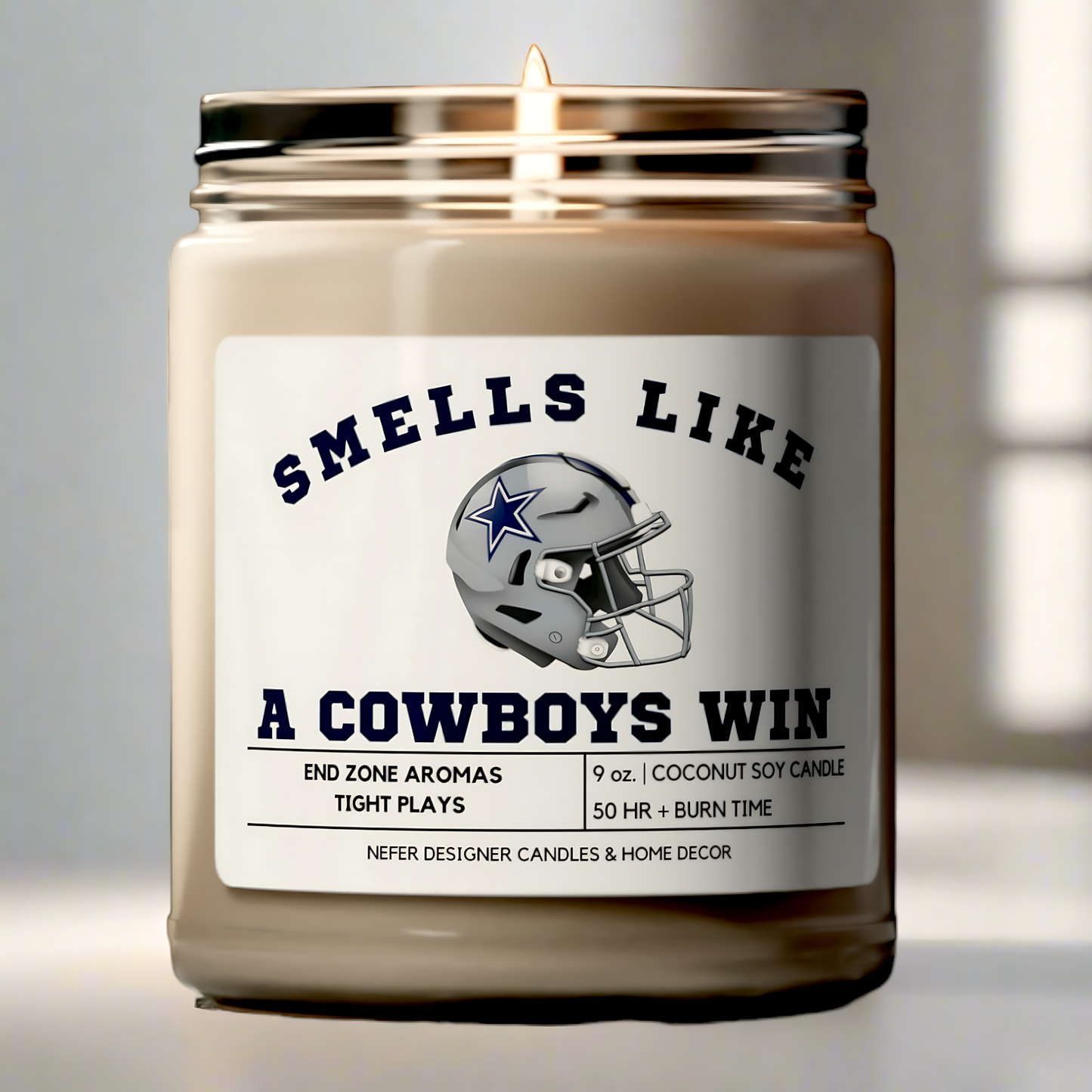 Smells Like a Dallas Cowboys Win - Dallas Lucky Game Day Candle