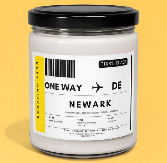 Delaware Newark state candle