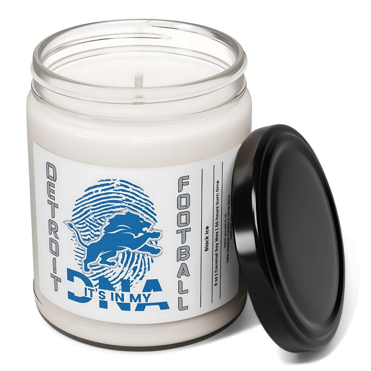 Detroit Lions Lucky Game Day Candle 2 