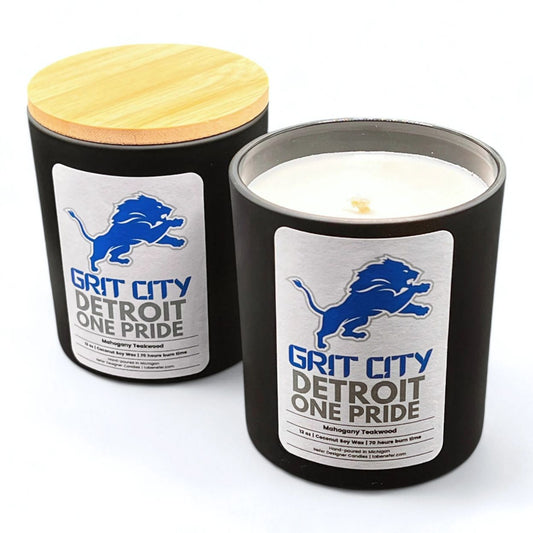 Detroit Lions Candle 2