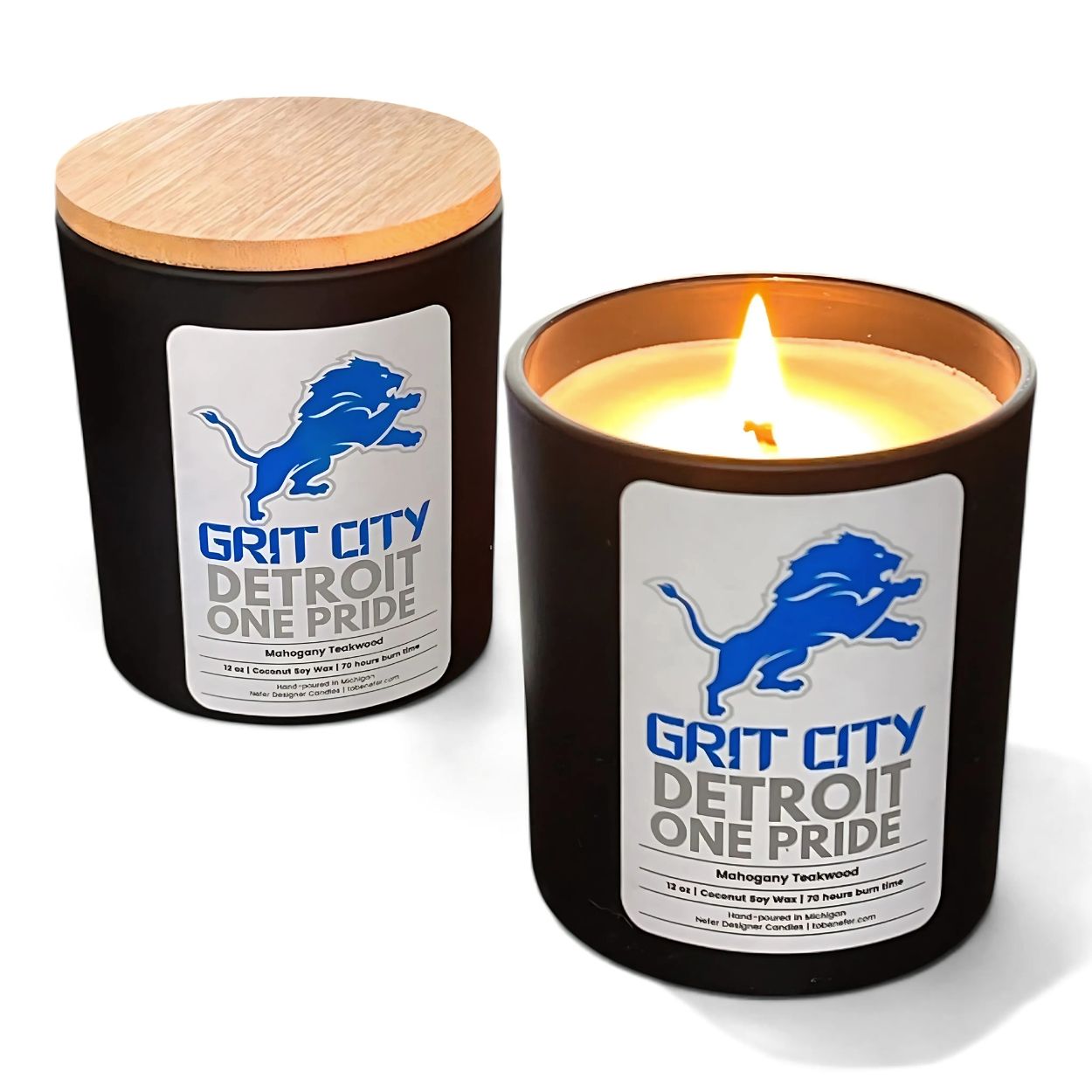 Detroit Lions Candle 1 