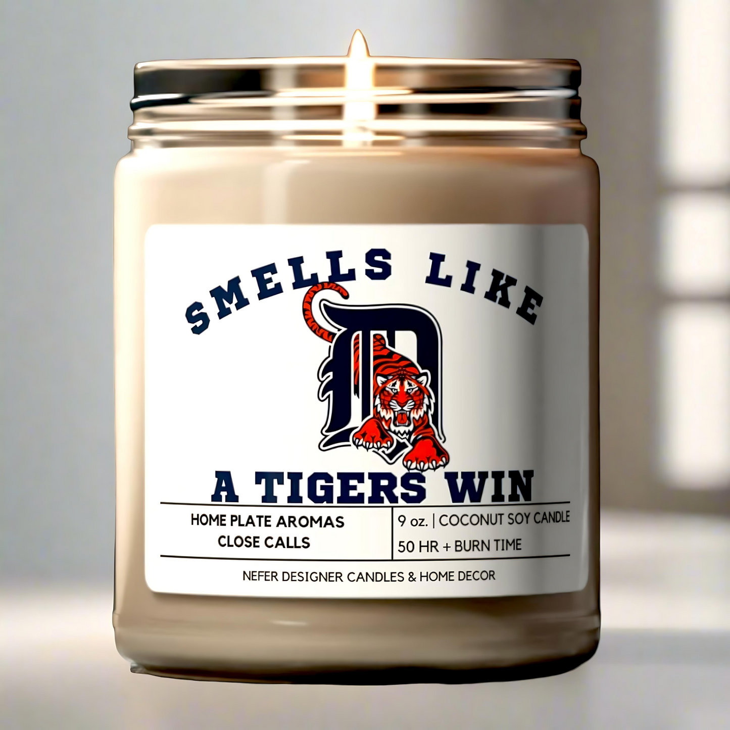  Smells Like a Detroit Tigers Win - Detroit Lucky Game Day Candle