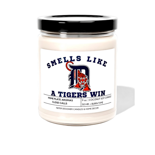  Smells Like a Detroit Tigers Win - Detroit Lucky Game Day Candle