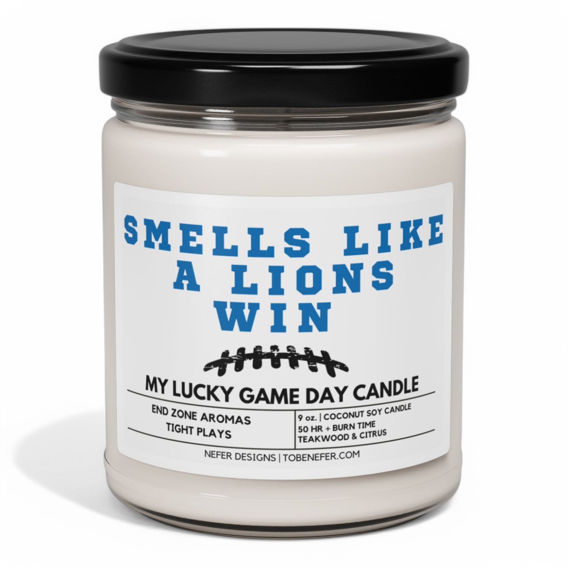 Detroit Lions Game Day Candle 2 