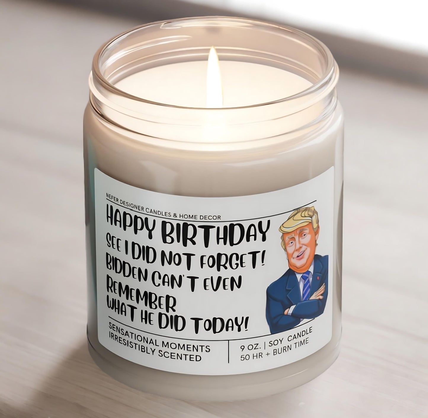 Donald Trump Birthday Cake Candle 