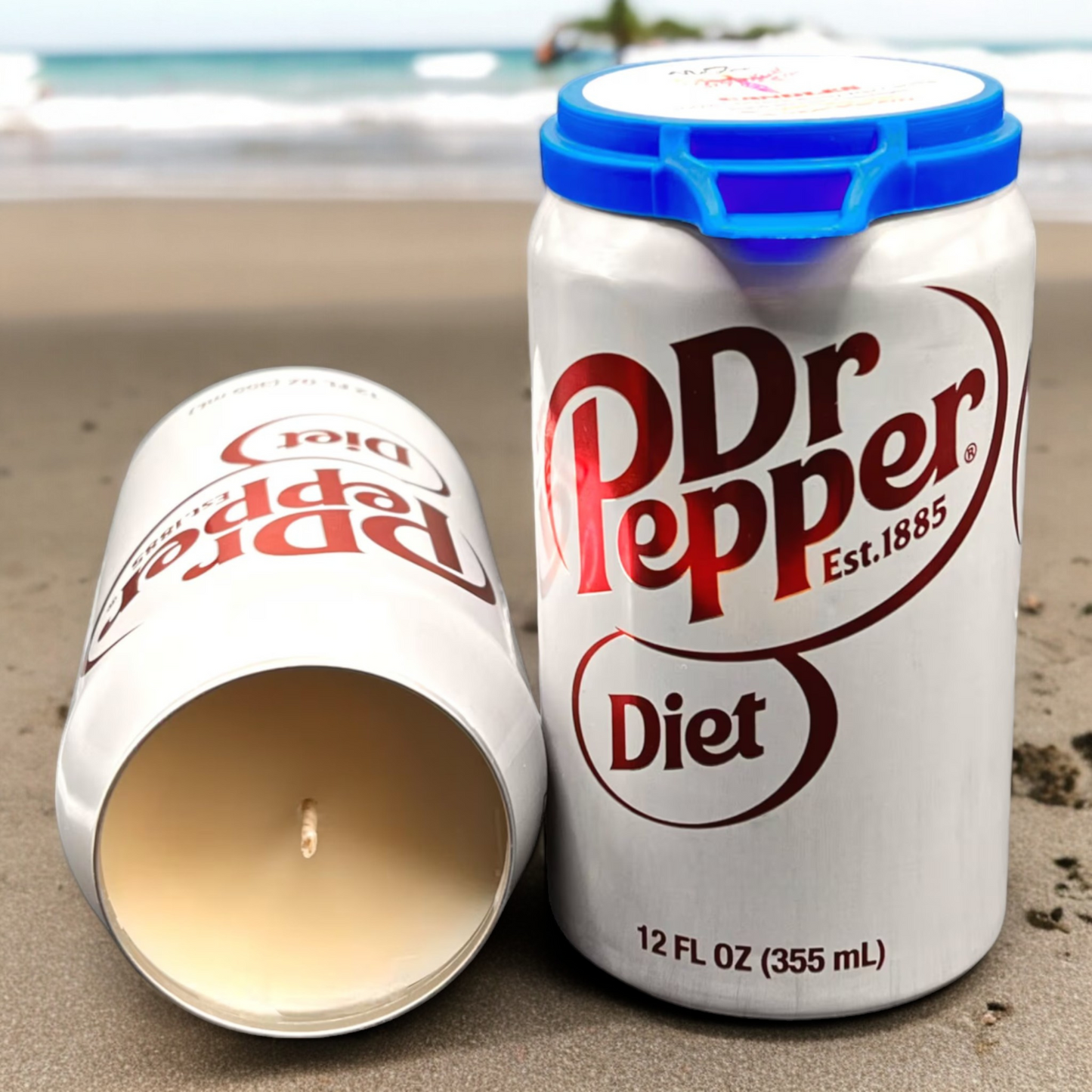 Diet Dr Pepper Can Candle