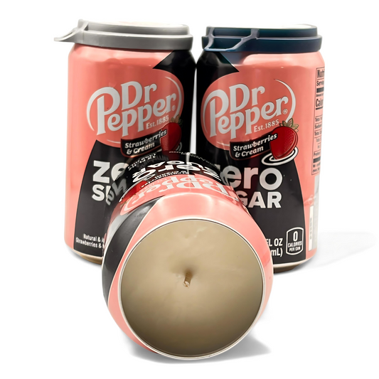 Dr Pepper Strawberries & Creme Zero Sugar Can Candle