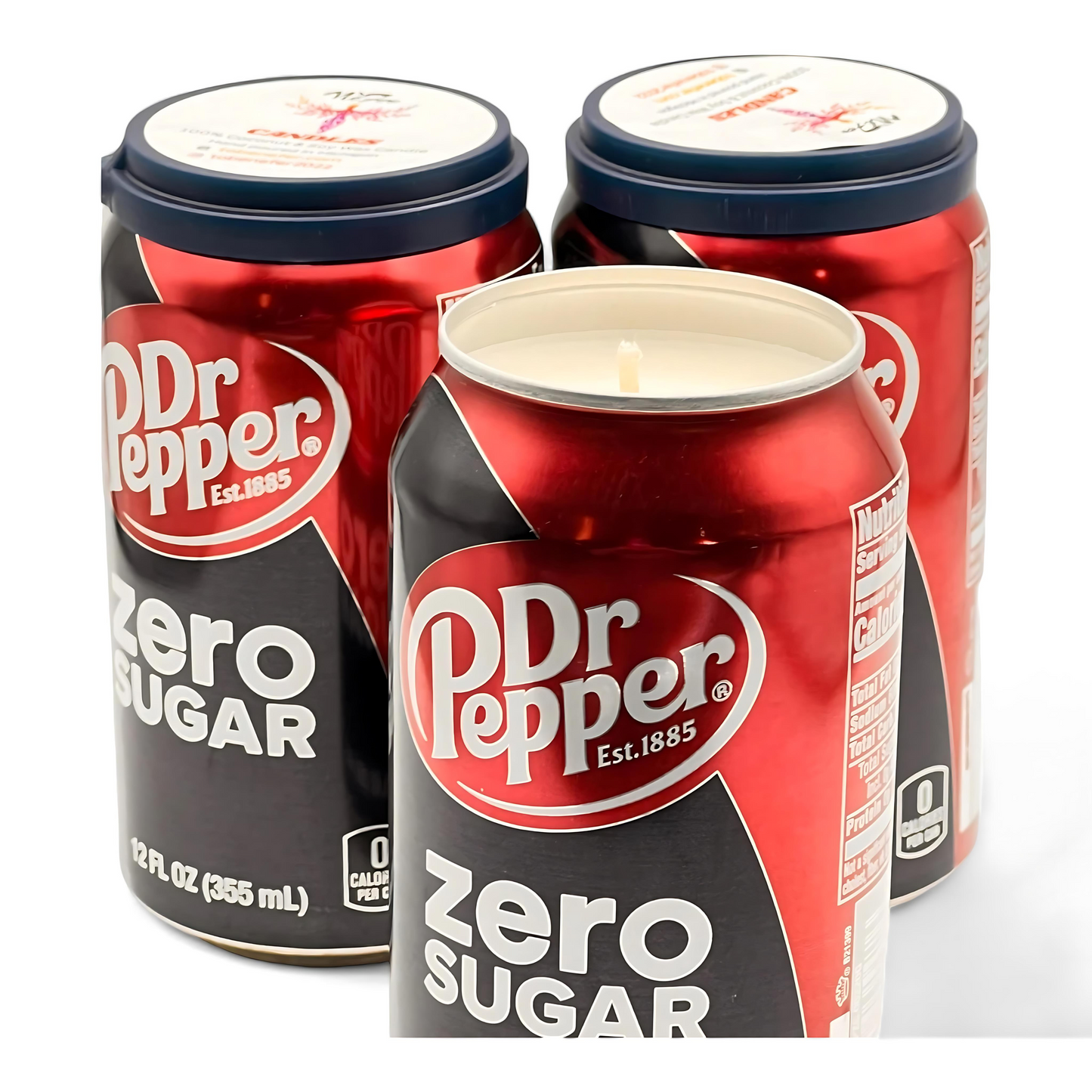 Dr Pepper Zero Sugar Can Candle