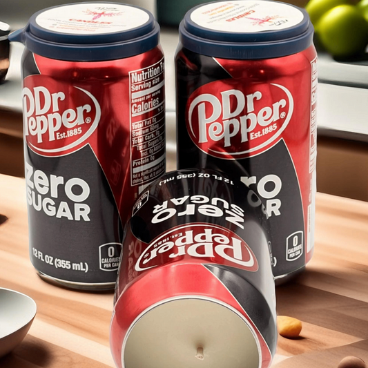 Dr Pepper Zero Sugar Can Candle