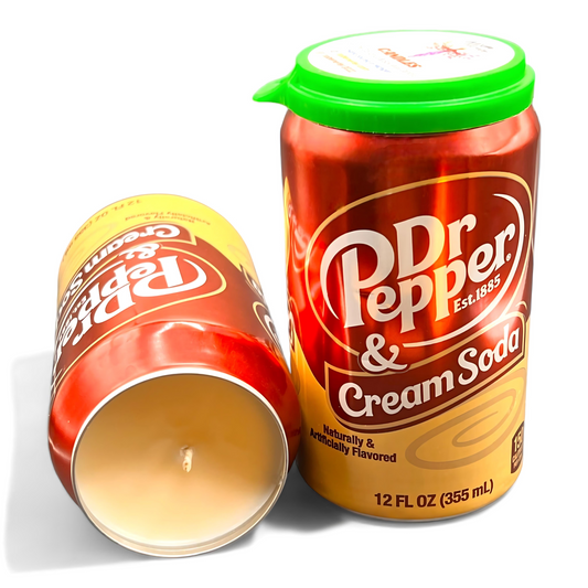 Dr Pepper Creme Soda Can Candle 