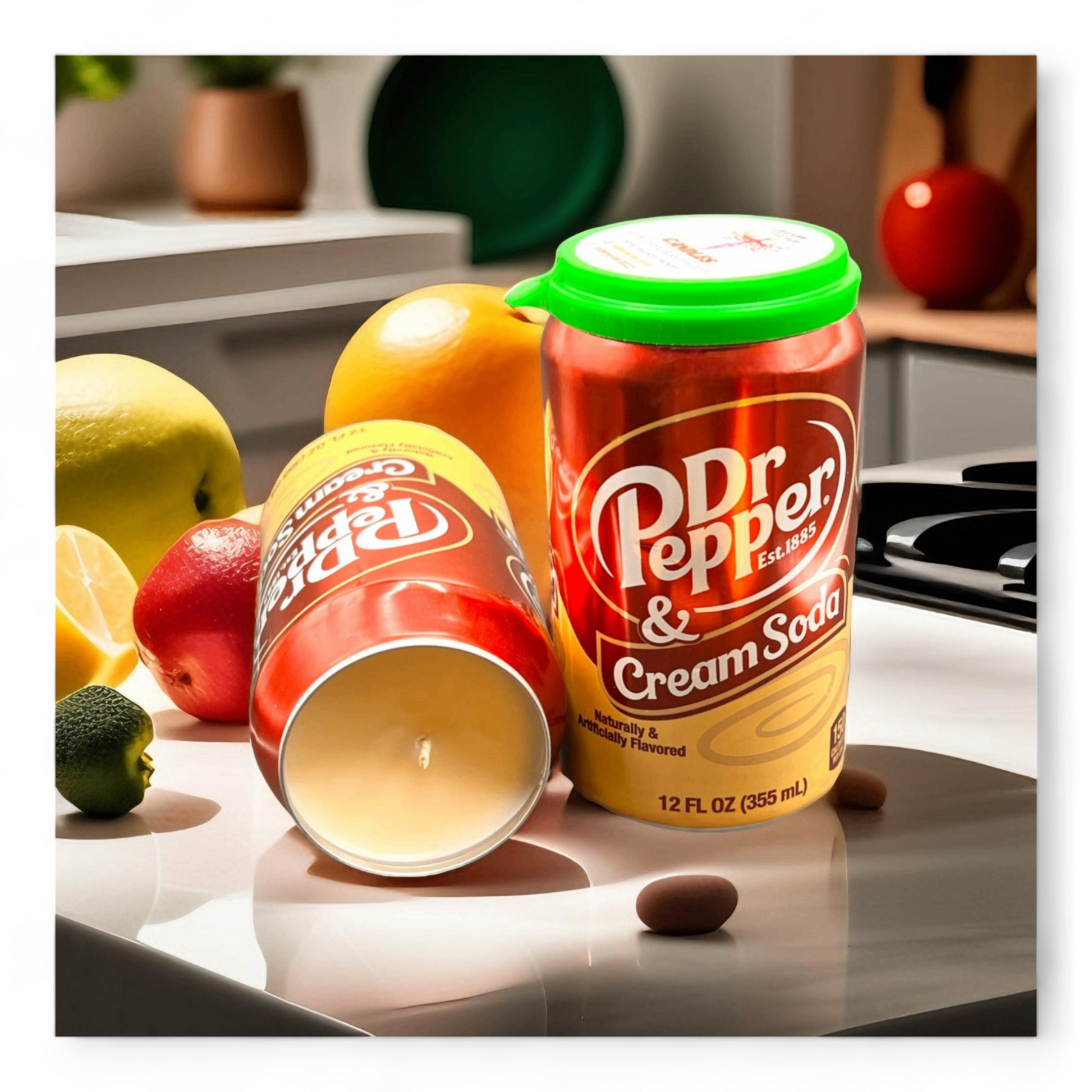 Dr Pepper Creme Soda Can Candle 