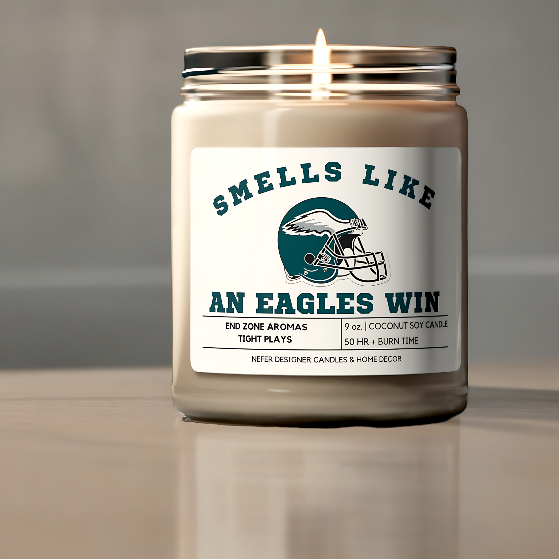 Smells Like a Philadelphia Eagles Win - Philadelphia Lucky Game Day Candle