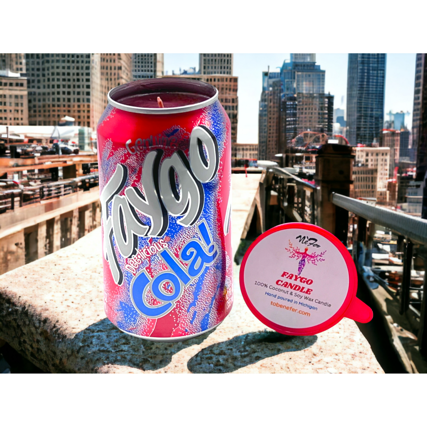 Faygo Cola Candle | 12 oz Can