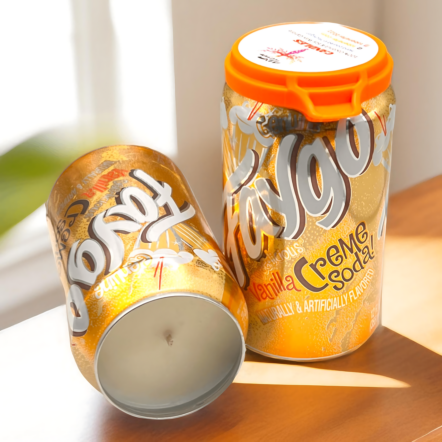 Faygo Creme Soda Can Candle