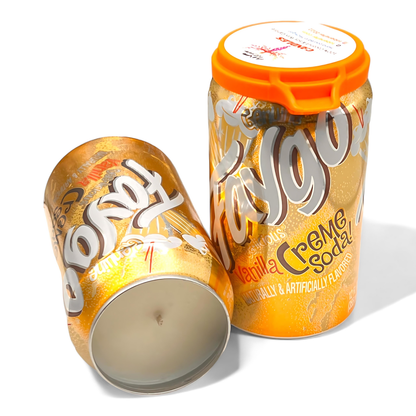 Faygo Creme Soda Can Candle