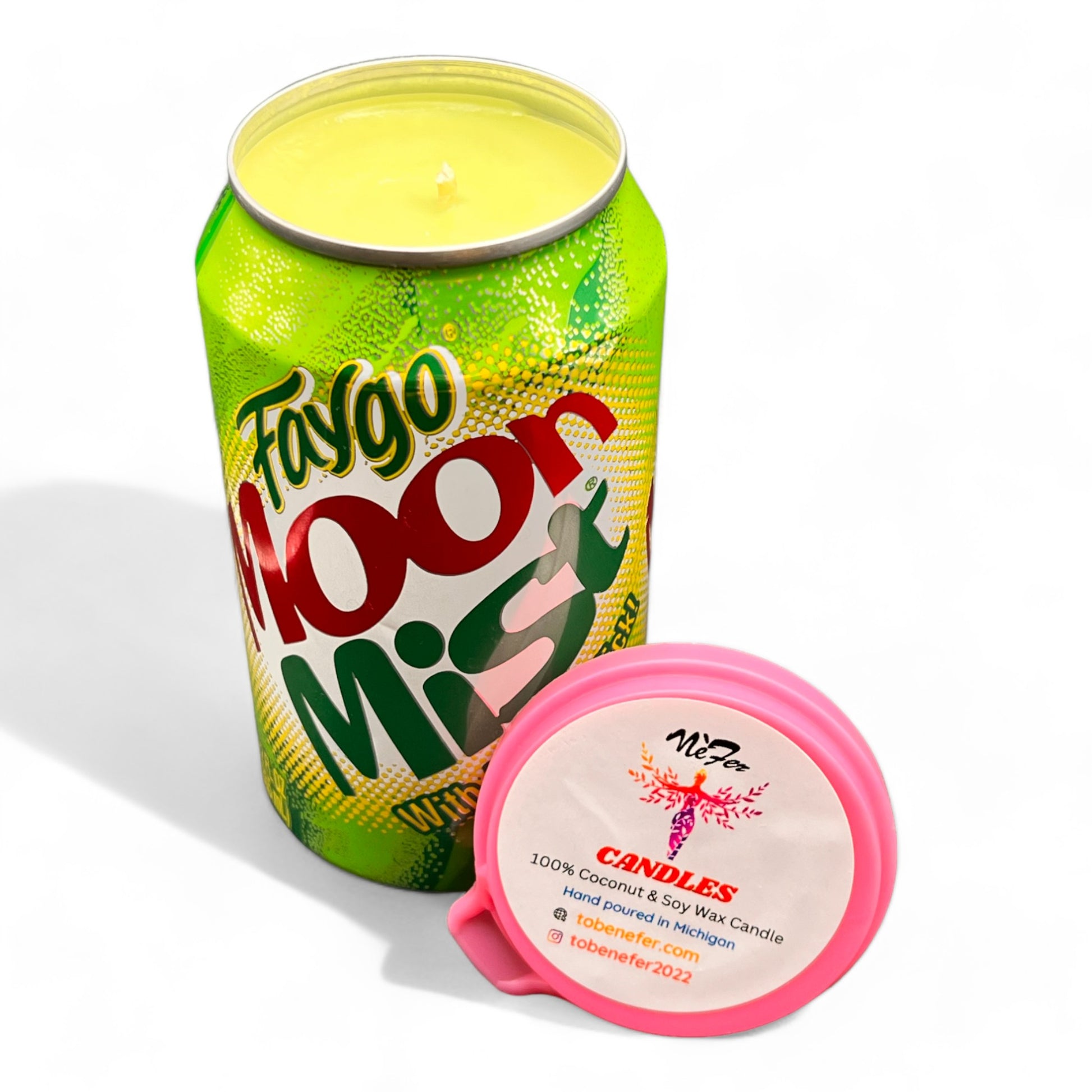 Faygo Moon Mist Can Candle