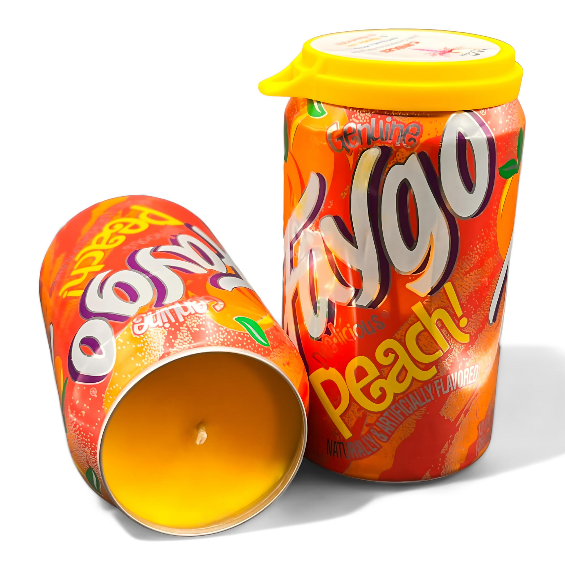 Faygo Peach Can Candle