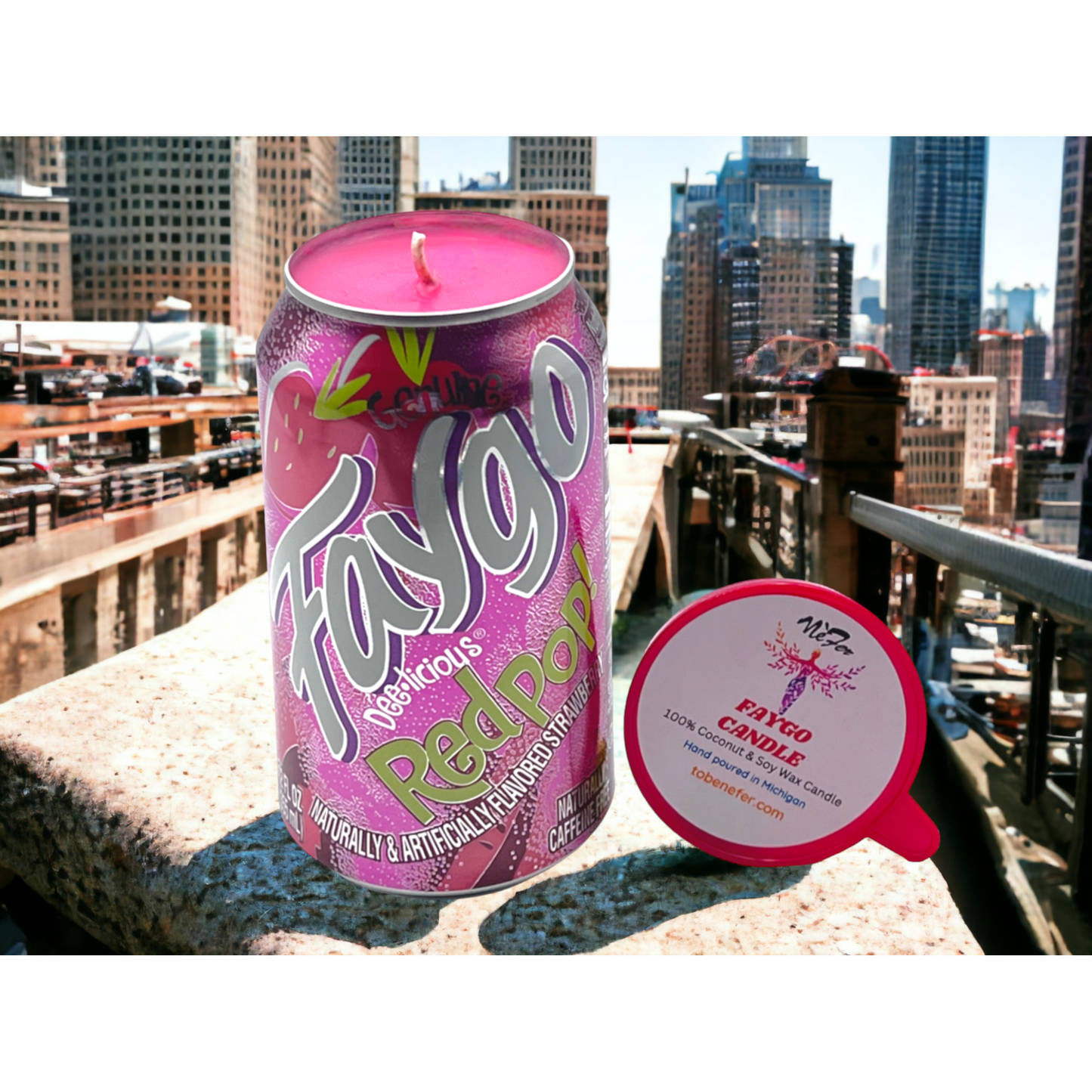 Faygo Red Pop Candle | 12 oz Can