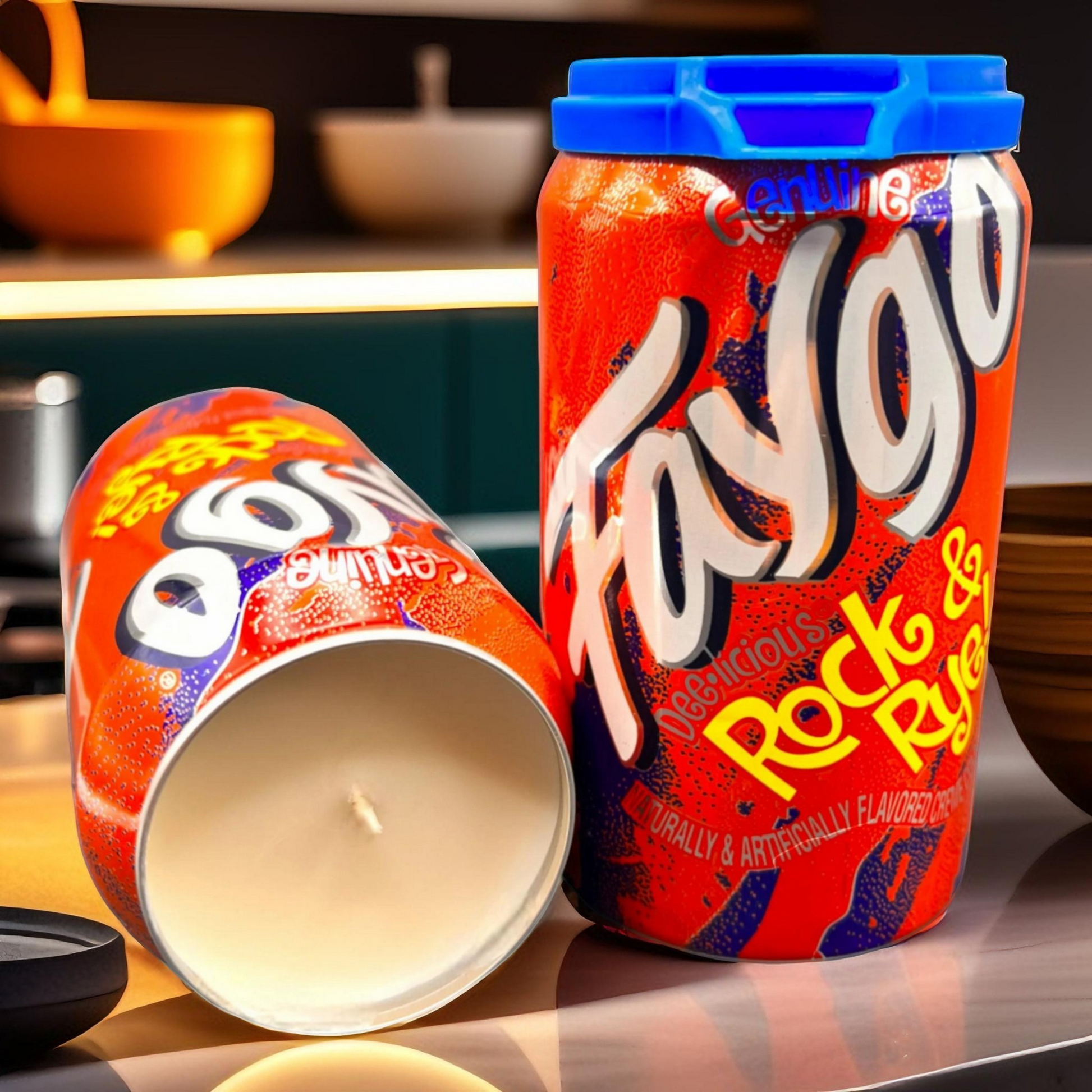 Faygo Rock and Rye Can Candle