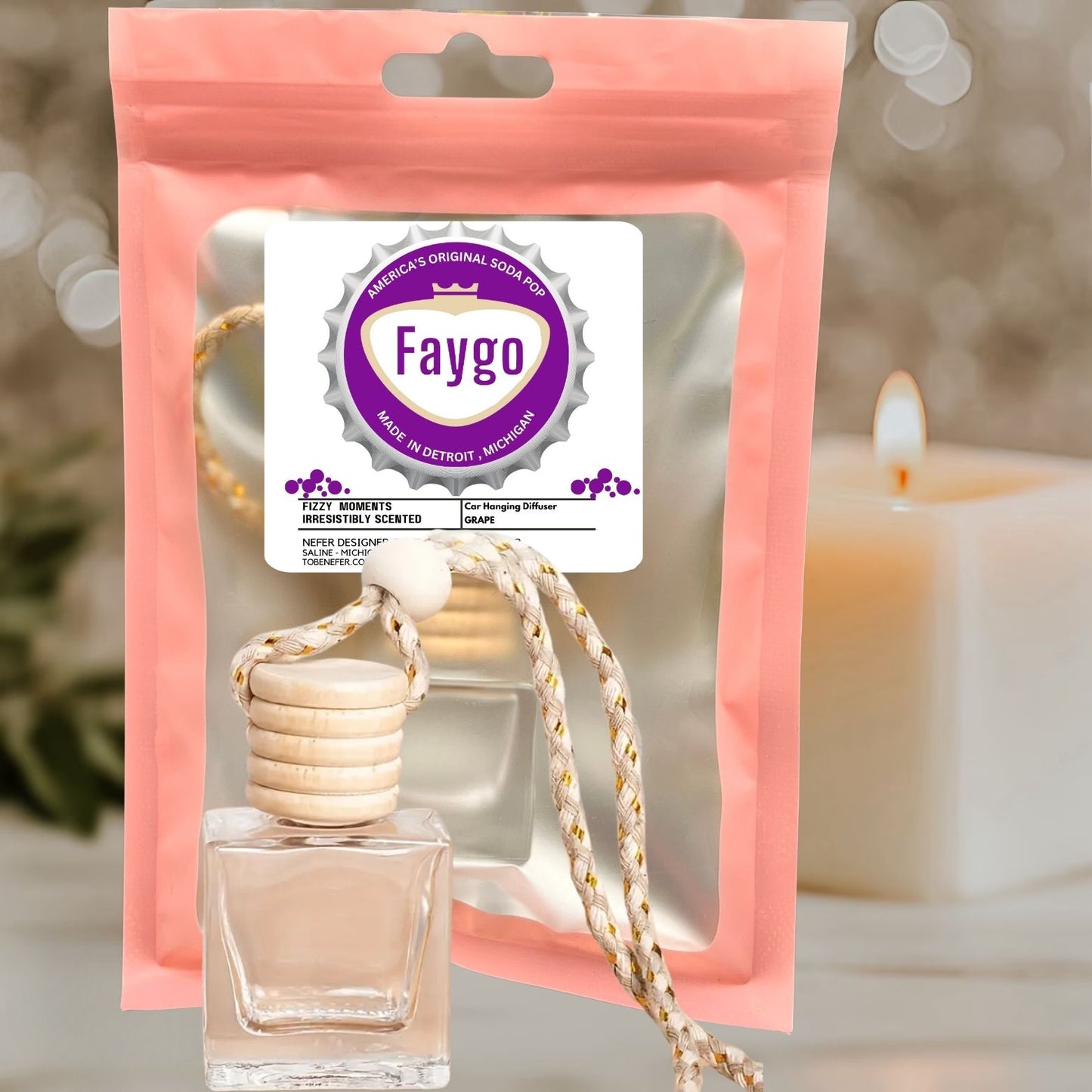 Michigan Pop Car Freshener | Faygo–Vernors Scented Diffuser