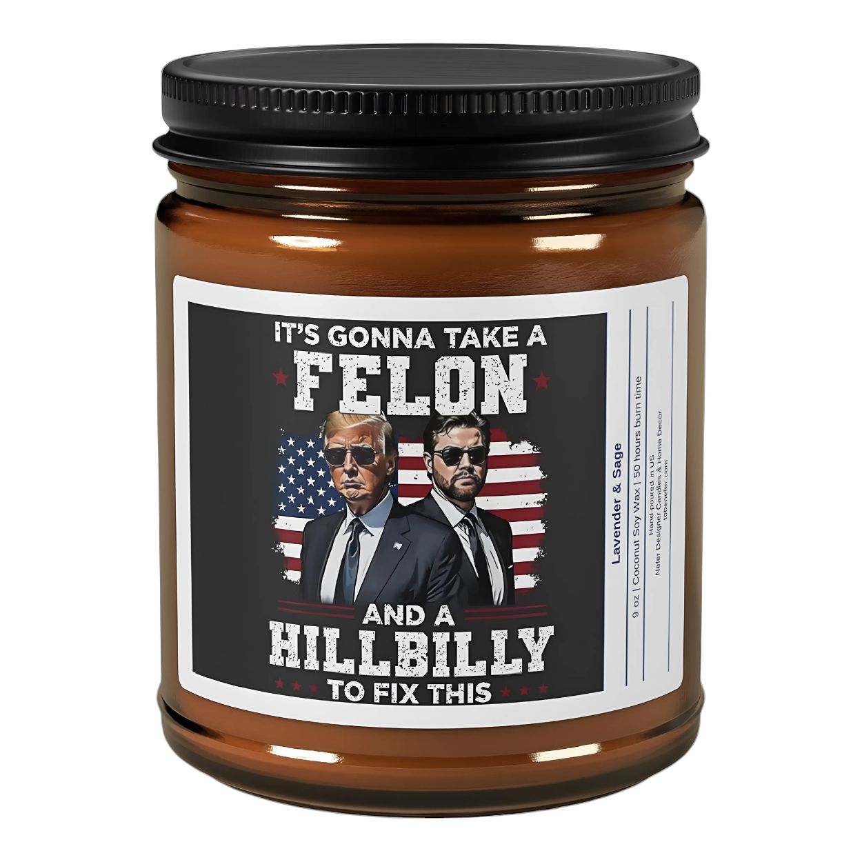 It's Gonna Take a Fellon and Hillbilly to Fix This Candle | Election Candles