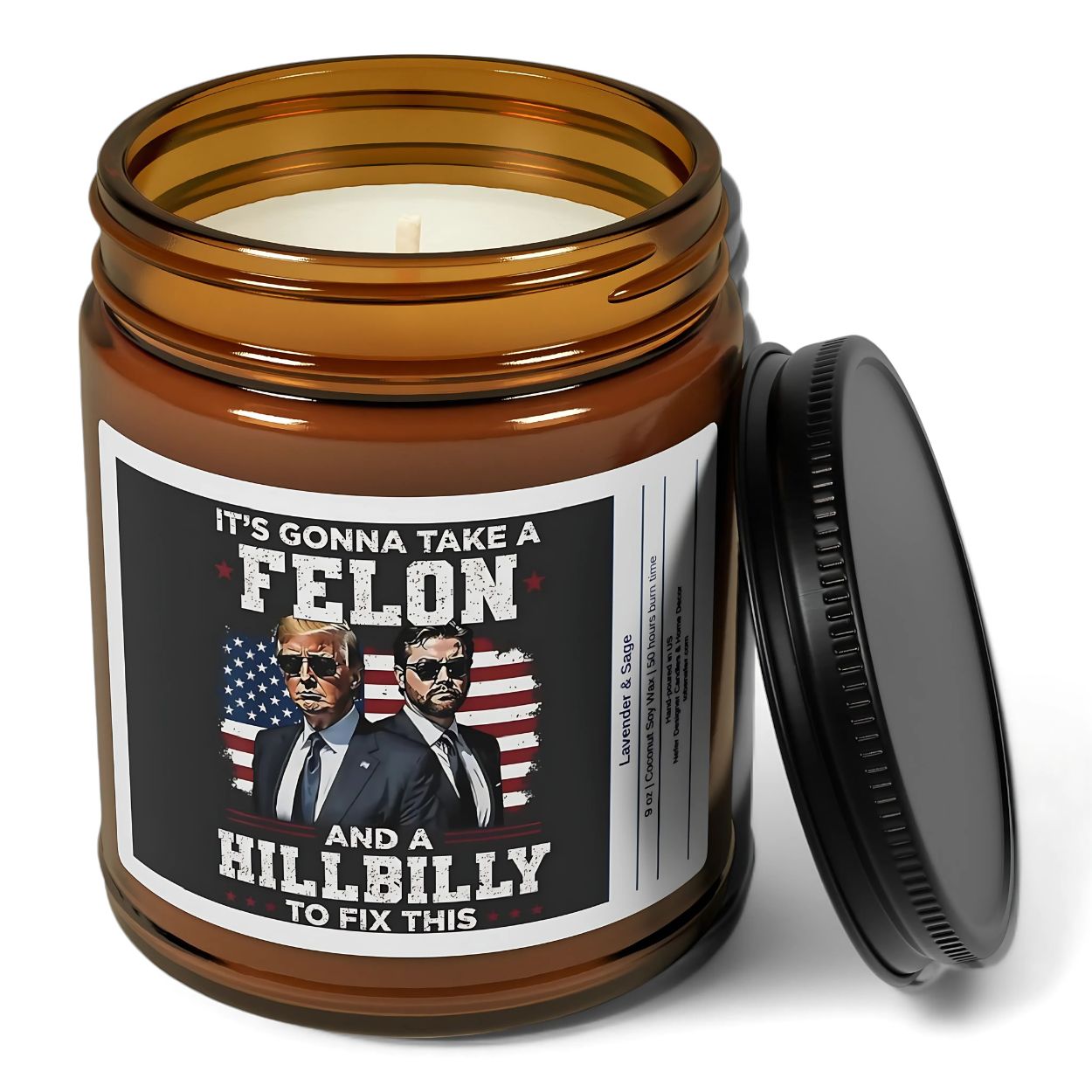 It's Gonna Take a Fellon and Hillbilly to Fix This Candle | Election Candles