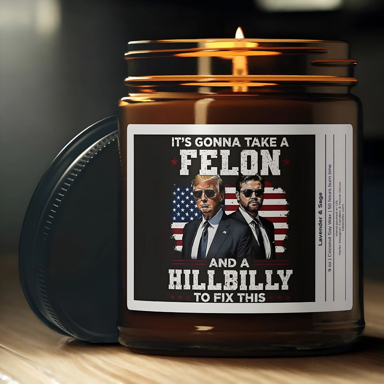 It's Gonna Take a Fellon and Hillbilly to Fix This Candle | Election Candles