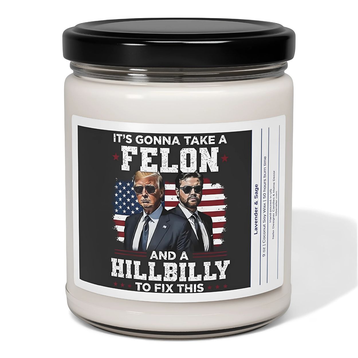 It's Gonna Take a Fellon and Hillbilly to Fix This Candle | Election Candles