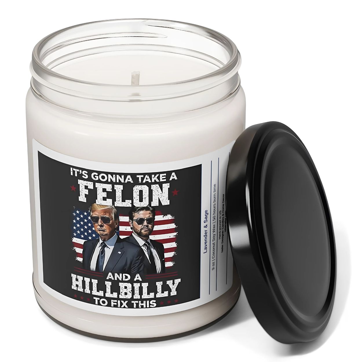 It's Gonna Take a Fellon and Hillbilly to Fix This Candle | Election Candles