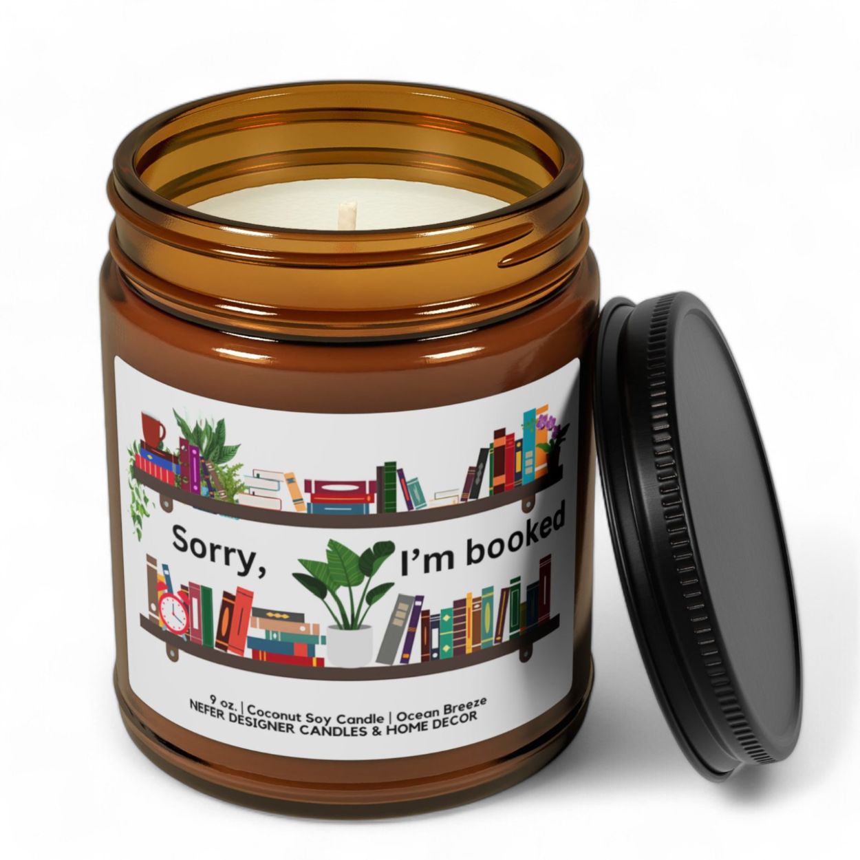 I am Booked Book Club Candle | Bookish Gift for Readers