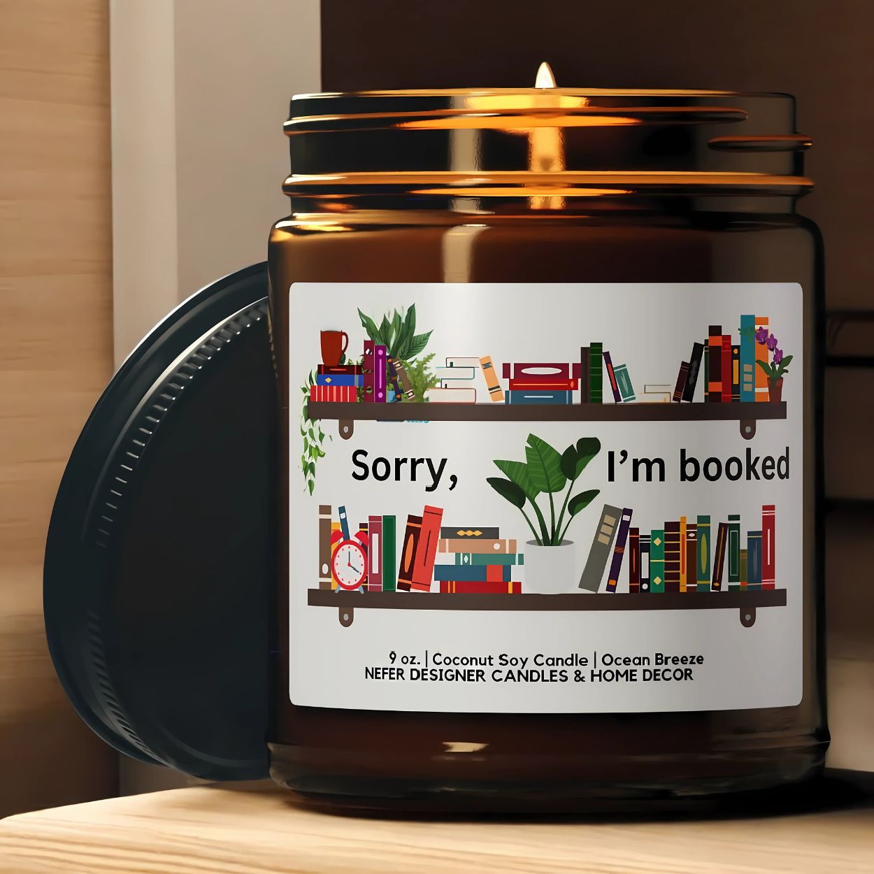 I am Booked Book Club Candle | Bookish Gift for Readers