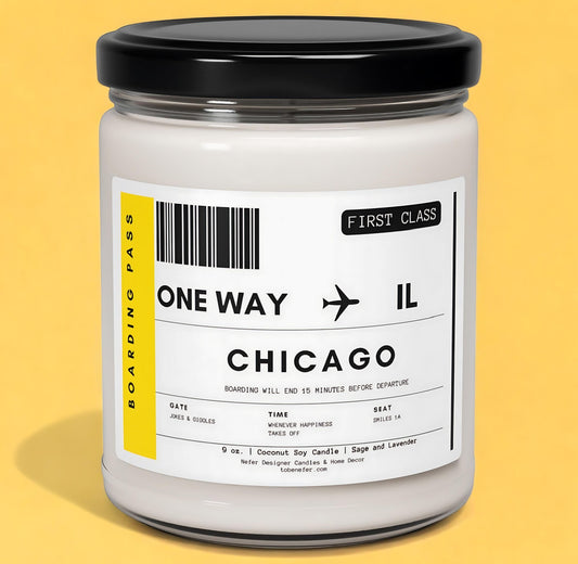 Illinois chicago state candle