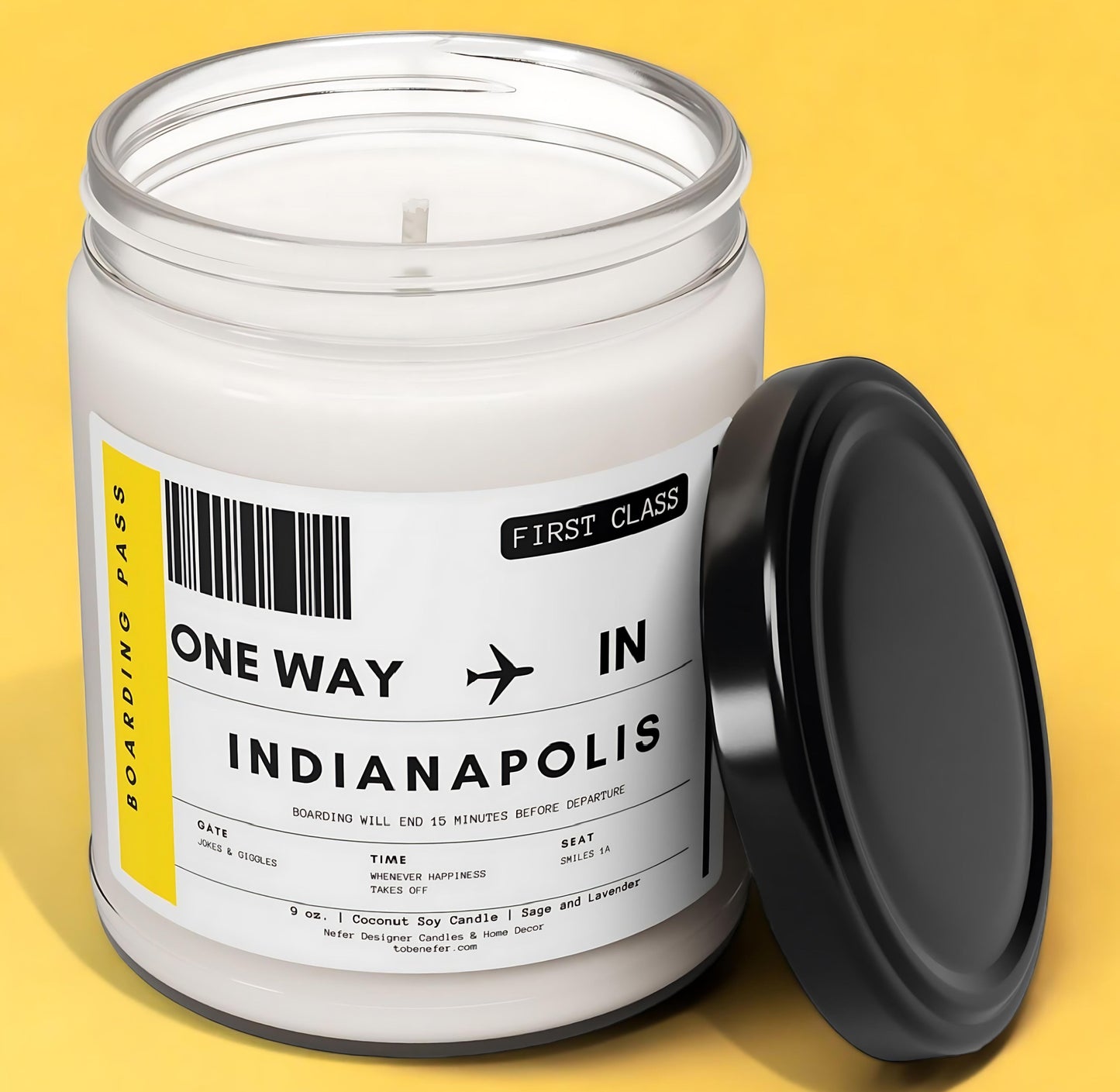 Indiana Indianapolis state candle