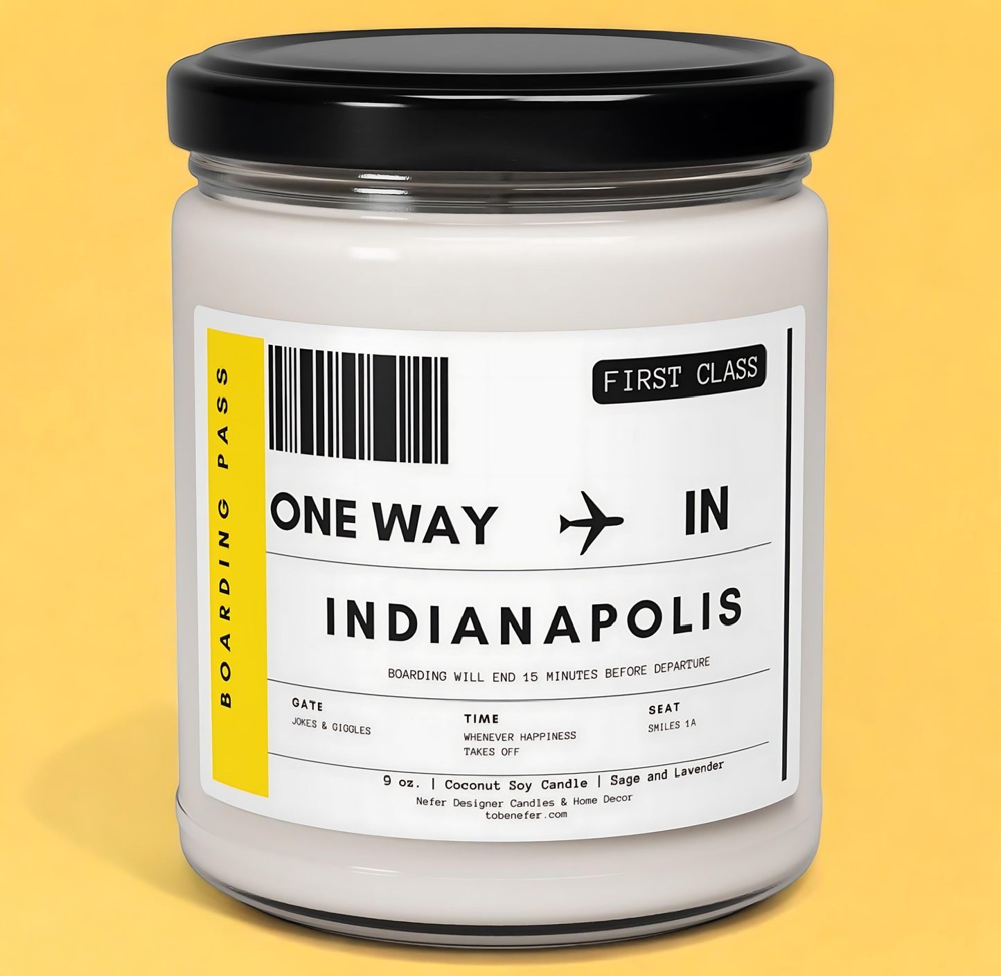 Indiana Indianapolis state candle