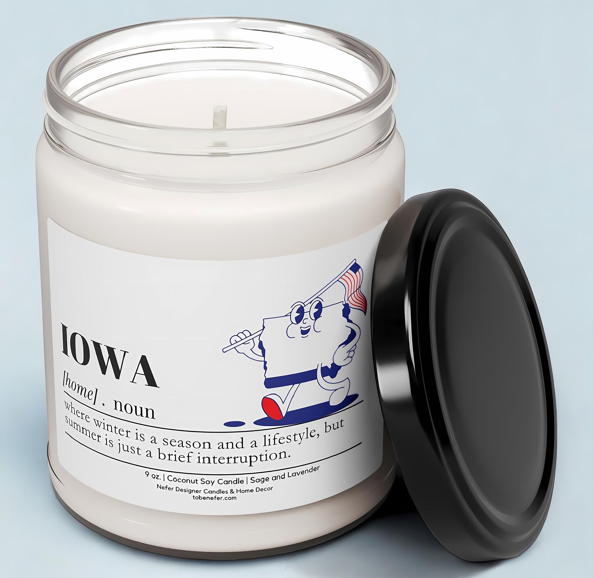 Iowa | Dictionary Definition | State Scented Candle