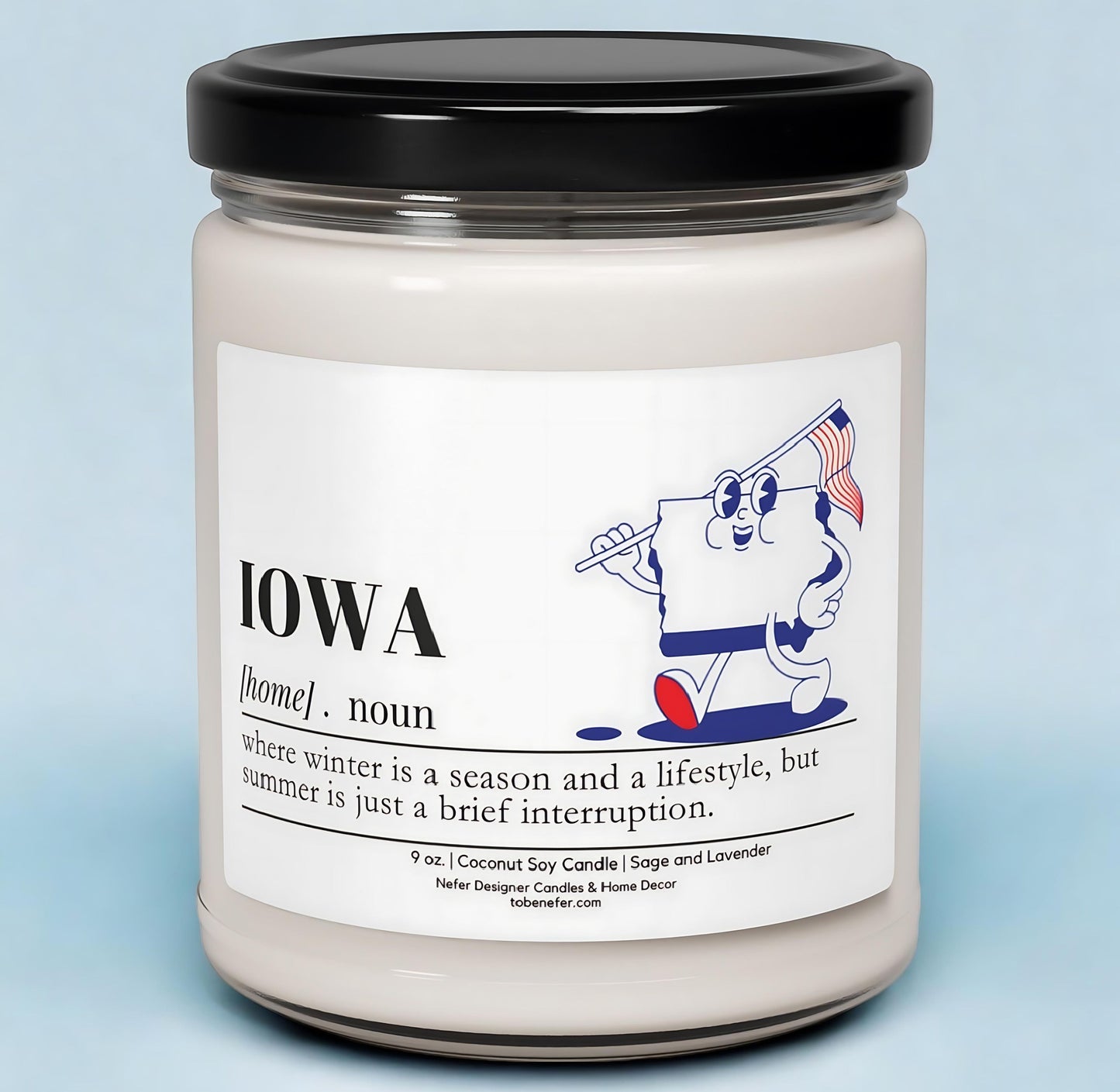 Iowa | Dictionary Definition | State Scented Candle