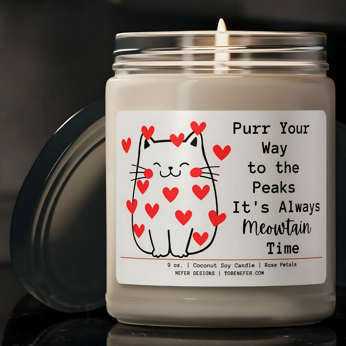 It is Always Meowtain Time Cat Themed Candle  2 